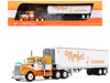 Kenworth W900A with 36" Sleeper and 40' Vintage Trailer with Reefer Monfort of Colorado Orange and White Fallen Flag #50 1/64 Diecast Model DCP/First Gear 69-1860