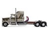 Kenworth W900L with 60" Aerodyne Sleeper and 40' Vintage Trailer Red's Favorites - Jason Sanders Beige with Stripes 1/64 Diecast Model DCP/First Gear 69-2091