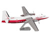 Model Kit Fairchild F-27 Commercial Aircraft Pacific Alaska White with Red Stripes Moderate Difficulty Steel Model Metal Earth ME1049