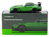 Mercedes-Benz AMG GT Black Series Green Metallic with Black Top and Hood Stripes Global64 Series 1/64 Diecast Model Tarmac Works T64G-042-GR