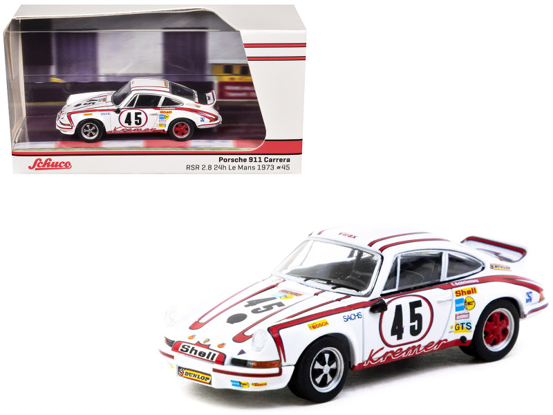 Porsche 911 Carrera RSR 2.8 #45 Erwin Kremer - Paul Keller - Clemens Schickentanz Kremer Racing Team GTS 3.0 Class Winner 24 Hours of Le Mans 1973 Collab64 Series 1/64 Diecast Model Car Schuco & Tarmac Works T64S-023-73LM45