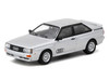 Audi Quattro Silver Metallic Collab64 Series 1/64 Diecast Model Car Schuco & Tarmac Works T64S-025-SL