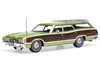 1972 Ford LTD Country Squire Wagon Green Metallic with Woodgrain Sides 1/43 Diecast Model IXO Models CLC608N22