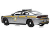 2023 Dodge Charger Pursuit New York State Police Gray Metallic with Yellow Stripes 1/64 Diecast Model IXO Models IA64025