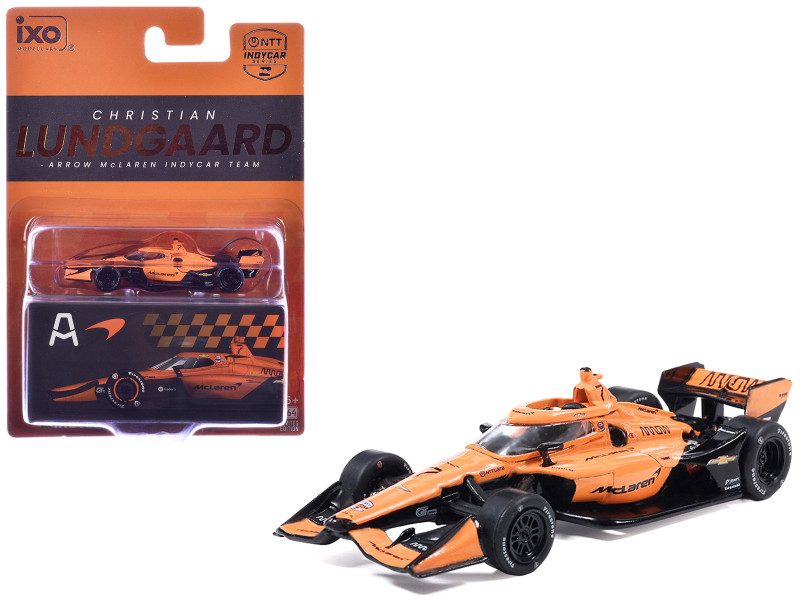 Dallara IndyCar #7 Christian Lundgaard McLaren Arrow McLaren IndyCar Team Road Course Configuration NTT IndyCar Series (2026) 1/64 Diecast Model IXO Models IND64045