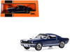 1965 Shelby GT350 Dark Blue Metallic with White Stripes 1/43 Diecast Model IXO Models CLC613N22