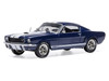1965 Shelby GT350 Dark Blue Metallic with White Stripes 1/43 Diecast Model IXO Models CLC613N22