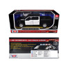 2019 Ford F-150 Lariat Crew Cab Pickup Truck Unmarked Plain Black and White Custom Builder's Kit - Law Enforcement and Public Service Series 1/24-1/27 Diecast Model Car Motormax 76981BW-BB