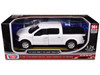 2019 Ford F-150 Lariat Crew Cab Pickup Truck Unmarked Plain White Custom Builder's Kit - Law Enforcement and Public Service Series 1/27 Diecast Model Car Motormax 76981W-BB