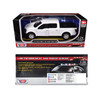 2019 Ford F-150 Lariat Crew Cab Pickup Truck Unmarked Plain White Custom Builder's Kit - Law Enforcement and Public Service Series 1/27 Diecast Model Car Motormax 76981W-BB