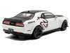 2020 Dodge Challenger SRT Hellcat Redeye Widebody White Knuckle with Matt Black Hood and Top 1/43 Diecast Model Car Solido S4310309