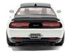 2020 Dodge Challenger SRT Hellcat Redeye Widebody White Knuckle with Matt Black Hood and Top 1/43 Diecast Model Car Solido S4310309