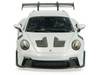2023 Porsche 911 (992) GT3 RS Ice Gray Metallic with Pyro Red Stripes 1/43 Diecast Model Car Solido S4314802