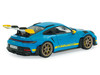 2023 Porsche 911 (992) GT3 RS Tribute to 24 Hours of Daytona 2003 Riviera Blue with Yellow Stripes 1/43 Diecast Model Car Solido S4314803