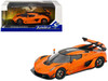Koenigsegg Jesko Attack Tang Orange Metallic with Black Stripes 1/43 Diecast Model Car Solido S4312603