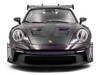 2024 Porsche 911 GT3 RS Weissach Package Viola Purple Metallic with Carbon Hood Stripes and Top 1/18 Diecast Model Car Solido S1812103