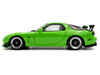 1999 Mazda RX7 Type RS FD3RS RHD Right Hand Drive Neon Green 1/18 Diecast Model Car Solido S1810606