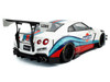 2024 Nissan GT R R35 RHD Right Hand Drive with Liberty Walk 2 0 Body Kit Martini Racing White with Stripes 1/18 Diecast Model Car Solido S1805819