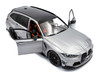 2024 BMW M3 Competition M xDrive Touring Frozen Pure Gray Metallic with Black Top 1/18 Diecast Model Car Solido S1813702