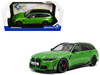 2024 BMW M3 Competition M xDrive Touring Green Metallic with Black Top 1/18 Diecast Model Car Solido S1813703