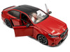 2025 BMW M5 Fire Red with Black Top 1/18 Diecast Model Car Solido S1814702
