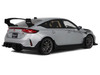 2024 Honda Civic Type R Mugen Group B RHD Right Hand Drive Matt Silver Metallic with Black Hood Limited Edition to 999 pieces Worldwide 1/18 Model Car Otto Mobile OT1133