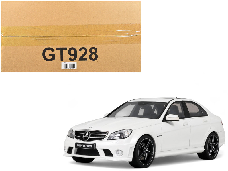 2007 Mercedes-Benz C63 AMG Diamond White 1/18 Model Car GT Spirit