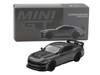 2024 Ford Mustang Dark Horse Carbonized Gray Metallic Limited Edition 1/64 Diecast Model Car Mini GT MGT00957