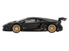 Lamborghini Aventador LB Works Matt Black with Carbon Hood Limited Edition 1/64 Diecast Model Car Mini GT MGT01087