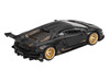 Lamborghini Aventador LB Works Matt Black with Carbon Hood Limited Edition 1/64 Diecast Model Car Mini GT MGT01087