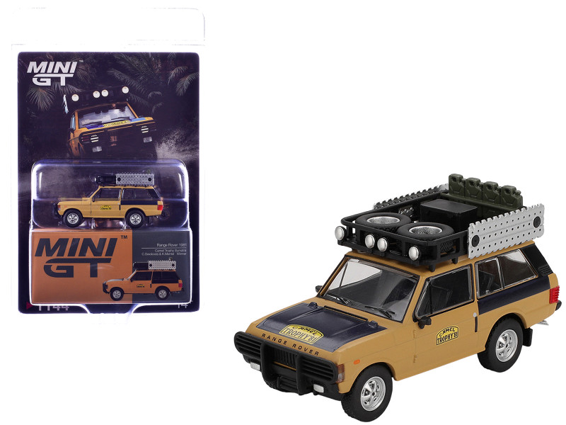 Range Rover with Roofrack West Germany 1 Christian Swoboda - Knuth Mentel Winner Camel Trophy Sumatra 1981 Limited Edition 1/64 Diecast Model Car Mini GT MGT01144
