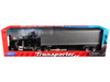 Kenworth W900 Truck Black with Gray Container 1/32 Diecast Model Welly 32663W-BK