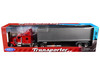 Kenworth W900 Truck Red with Gray Container 1/32 Diecast Model Welly 32663W-RD