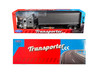 Kenworth W900 Truck Silver Metallic with Gray Container 1/32 Diecast Model Welly 32663W-SIL