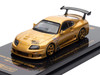 Toyota Supra (A80) Top Secret GT300 RHD Right Hand Drive Gold Metallic Tokyo Auto Salon 2025 Event Exclusive 1/64 Diecast Model Car Inno Models IN64-A80TS-TAS25
