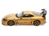 Toyota Supra (A80) Top Secret GT300 RHD Right Hand Drive Gold Metallic Tokyo Auto Salon 2025 Event Exclusive 1/64 Diecast Model Car Inno Models IN64-A80TS-TAS25