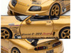 Toyota Supra (A80) Top Secret GT300 RHD Right Hand Drive Gold Metallic Tokyo Auto Salon 2025 Event Exclusive 1/64 Diecast Model Car Inno Models IN64-A80TS-TAS25