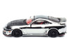 Toyota Supra A80 Top Secret GT300 RHD Right Hand Drive Chrome with Carbon Hood and Red Interior Tokyo Auto Salon 2026 Event Exclusive 1/64 Diecast Model Car Inno Models IN64-A80TS-TAS26