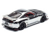 Toyota Supra A80 Top Secret GT300 RHD Right Hand Drive Chrome with Carbon Hood and Red Interior Tokyo Auto Salon 2026 Event Exclusive 1/64 Diecast Model Car Inno Models IN64-A80TS-TAS26