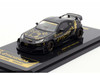 Toyota GR86 Pandem RHD Right Hand Drive Black with Gold Graphics Hobby Expo China 2025 Event Exclusive 1/64 Diecast Model Car Inno Models IN64-GR86P-HEC25