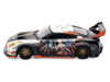 Nissan GT-R R35 Widebody RHD Right Hand Drive Black and White with Graphics AORUS X INNO64 Limited Edition 1/64 Diecast Model Car Inno Models IN64-R35LB-AORUS
