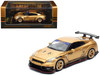 Nissan GT-R R35 Top Secret Thailand RHD Right Hand Drive Gold Metallic Thailand Diecast Expo 2025 Event Edition 1/64 Diecast Model Car Inno Models IN64-R35TSTH-TDE25