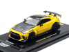Nissan GT-R R35 RHD Right Hand Drive Yellow with Carbon Hood and Black Top The Model Car Show Singapore 2025 Event Edition"1/64 Diecast Model Car Inno Models IN64-R35TS-TMCSS25