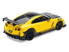 Nissan GT-R R35 RHD Right Hand Drive Yellow with Carbon Hood and Black Top The Model Car Show Singapore 2025 Event Edition"1/64 Diecast Model Car Inno Models IN64-R35TS-TMCSS25