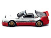 Mazda RX-7 FC3S Pandem Rocket Bunny White and Red with Black Stripes The Model Car Show Singapore 2025 Event Edition 1/64 Diecast Model Car Inno Models IN64-RX7FCP-TMCSS25