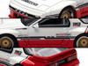 Mazda RX-7 FC3S Pandem Rocket Bunny White and Red with Black Stripes The Model Car Show Singapore 2025 Event Edition 1/64 Diecast Model Car Inno Models IN64-RX7FCP-TMCSS25