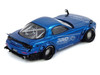 Mazda RX-7 FD3S RHD Right Hand Drive Pandem Rocket Bunny Blue Chrome Tokyo Auto Salon 2026 Event Edition 1/64 Diecast Model Car Inno Models IN64-RX7FDP-TAS26