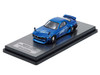 Mazda RX-7 FD3S RHD Right Hand Drive Pandem Rocket Bunny Blue Chrome Tokyo Auto Salon 2026 Event Edition 1/64 Diecast Model Car Inno Models IN64-RX7FDP-TAS26