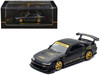 Nissan Top Secret Silvia S15 RHD Right Hand Drive Matt Black with Carbon Hood APA XPO 2025 Event Edition VIP Ticket Bundle 1/64 Diecast Model Car Inno Models IN64-S15TS-APA25VIP