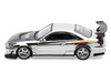 Nissan Top Secret Silvia S15 RHD Right Hand Drive Chrome with Carbon Hood Tokyo Auto Salon Kuala Lumpur 2025 Event Edition 1/64 Diecast Model Car Inno Models IN64-S15TS-TASKL25